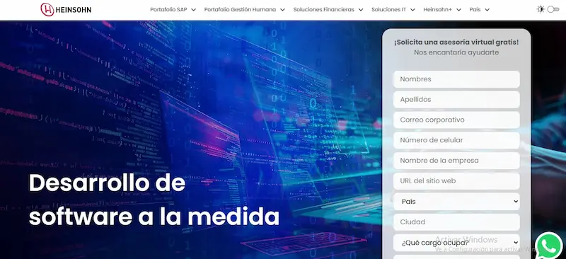 5 mejores empresas de Desarrollo de Software ERP en Medellín, Colombia Empresa Heinsohn